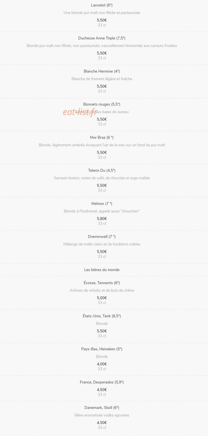 Vivian's Pub — carte page 9
