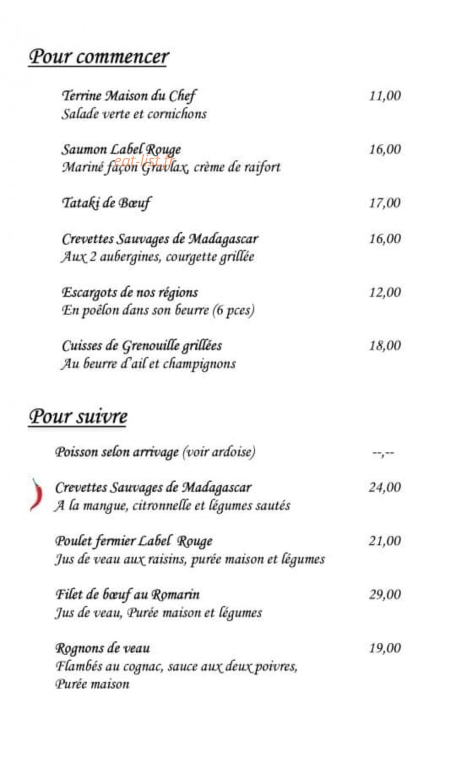 Le Parmentel — carte page 1