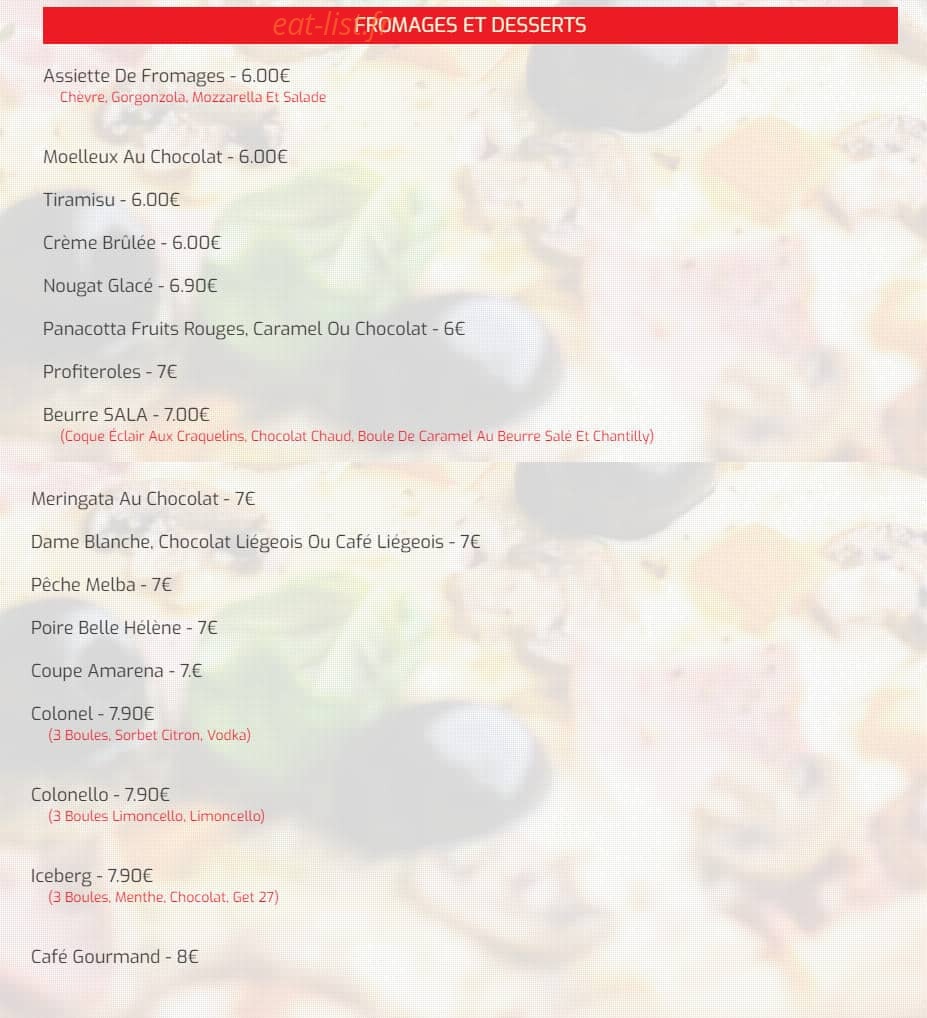 Le Taormina — carte page 5