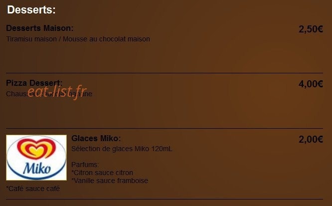 Le Cooks — carte page 3
