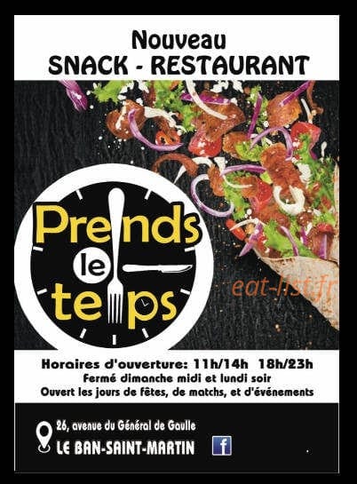 Prends le Temps — carte page 1
