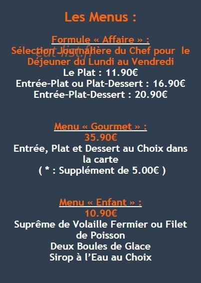 Bistro Novo — carte page 1