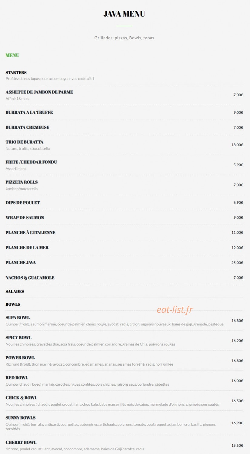 Java — carte page 1