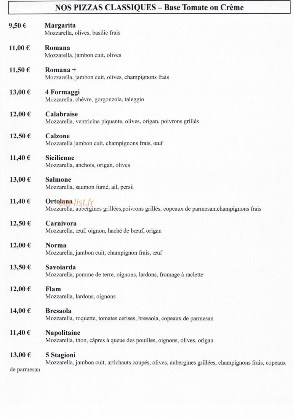 Restaurant Via Maselli — carte page 5