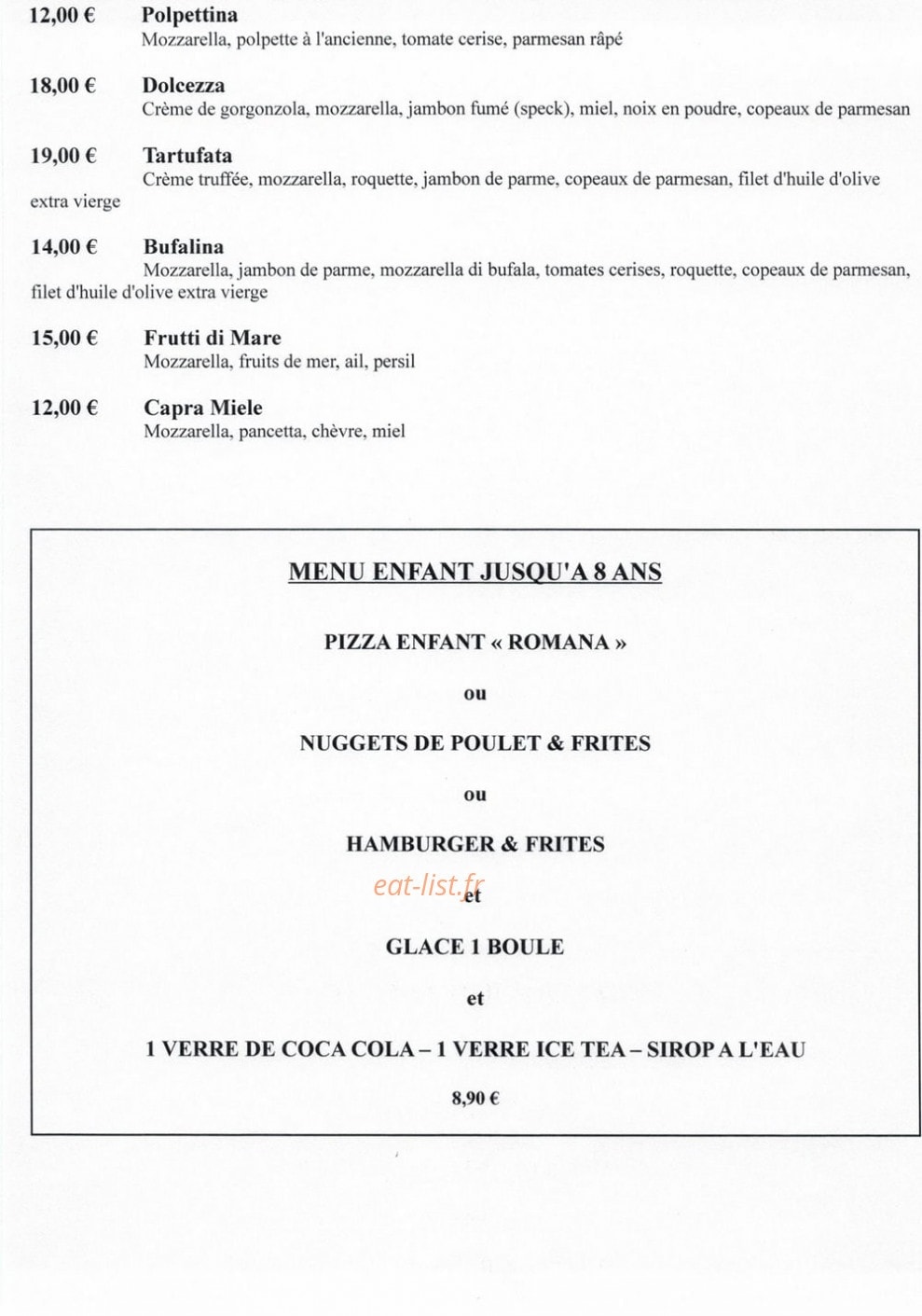 Restaurant Via Maselli — carte page 6