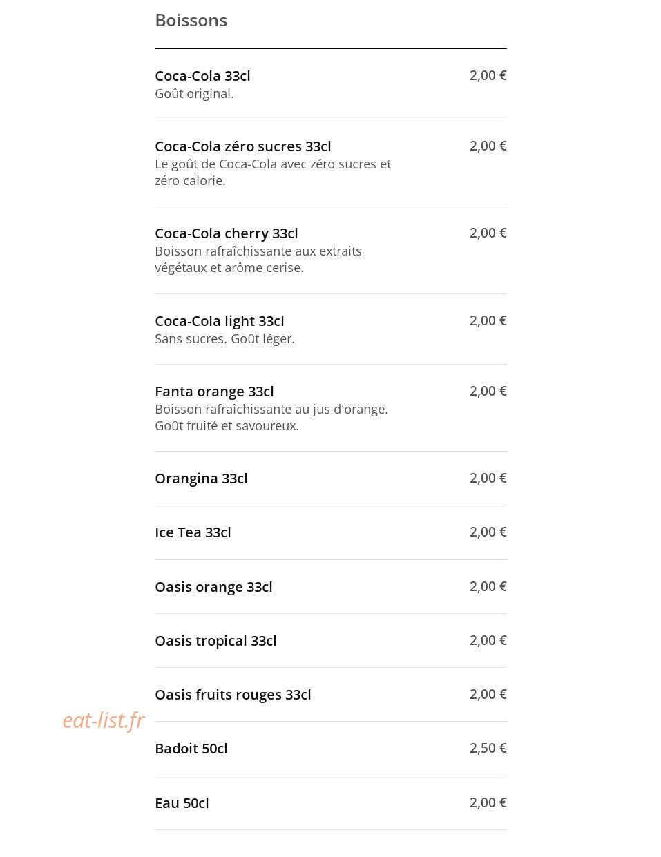 Resto med — carte page 4