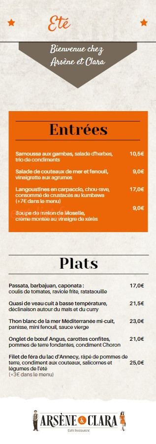 Arsène & Clara — carte page 1