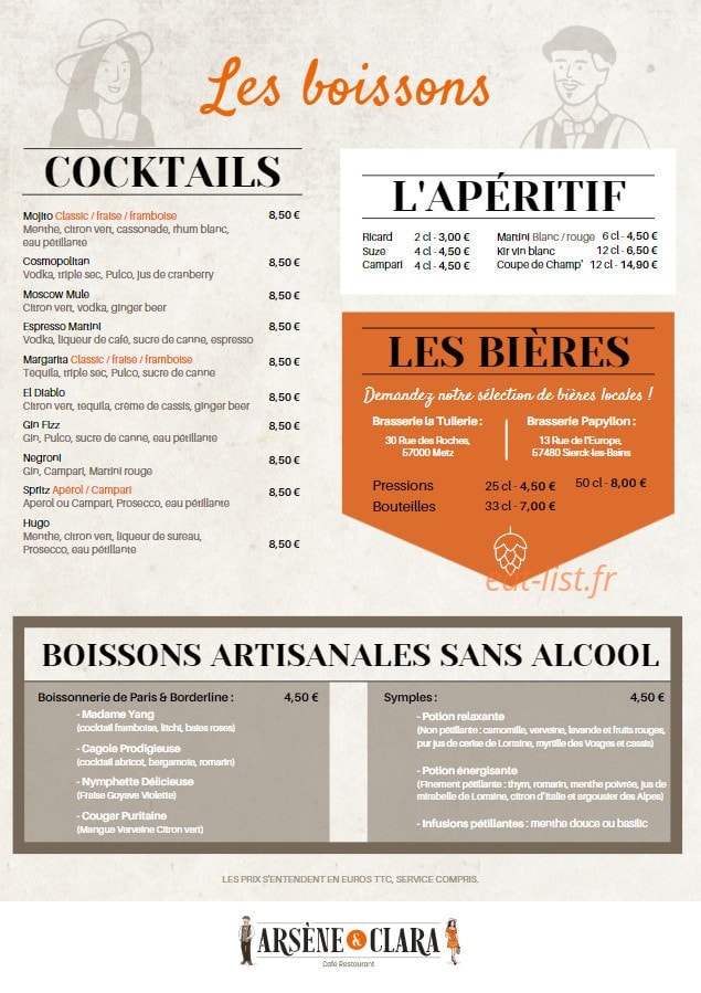 Arsène & Clara — carte page 4