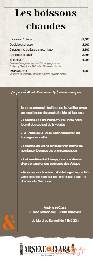 Arsène & Clara — carte page 3