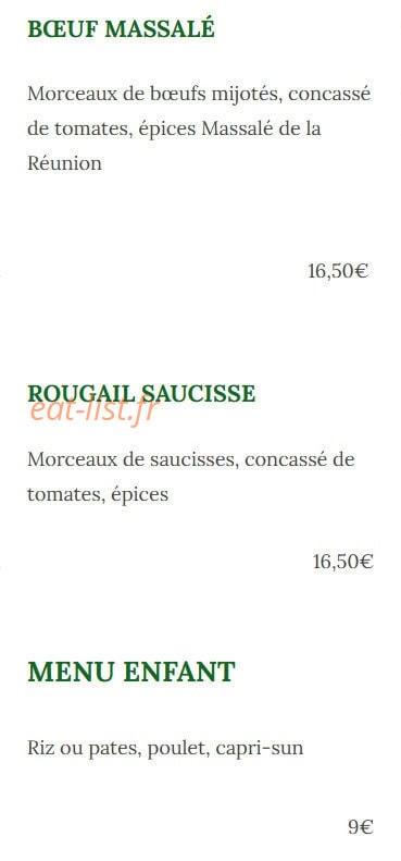 Au Comptoir Des Îles — carte page 4