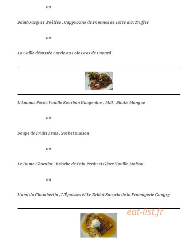 Aux Poulbots Gourmets — carte page 3
