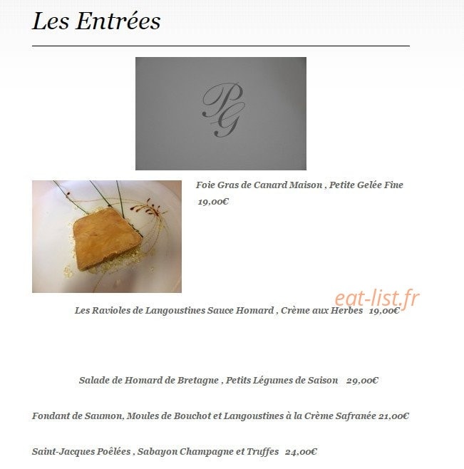 Aux Poulbots Gourmets — carte page 5