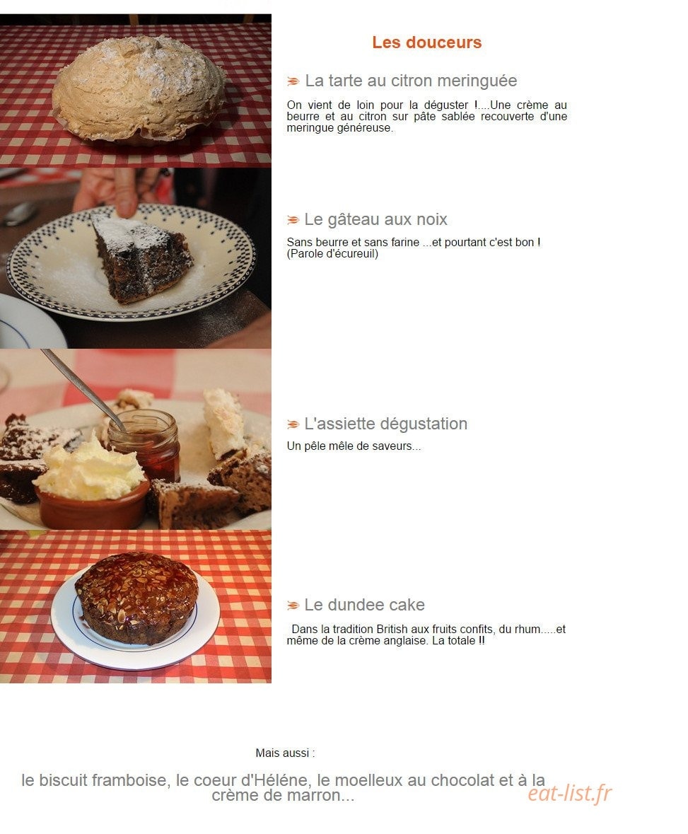 Cak't — carte page 2