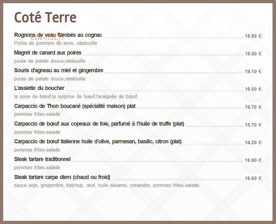 Carpe Diem — carte page 2