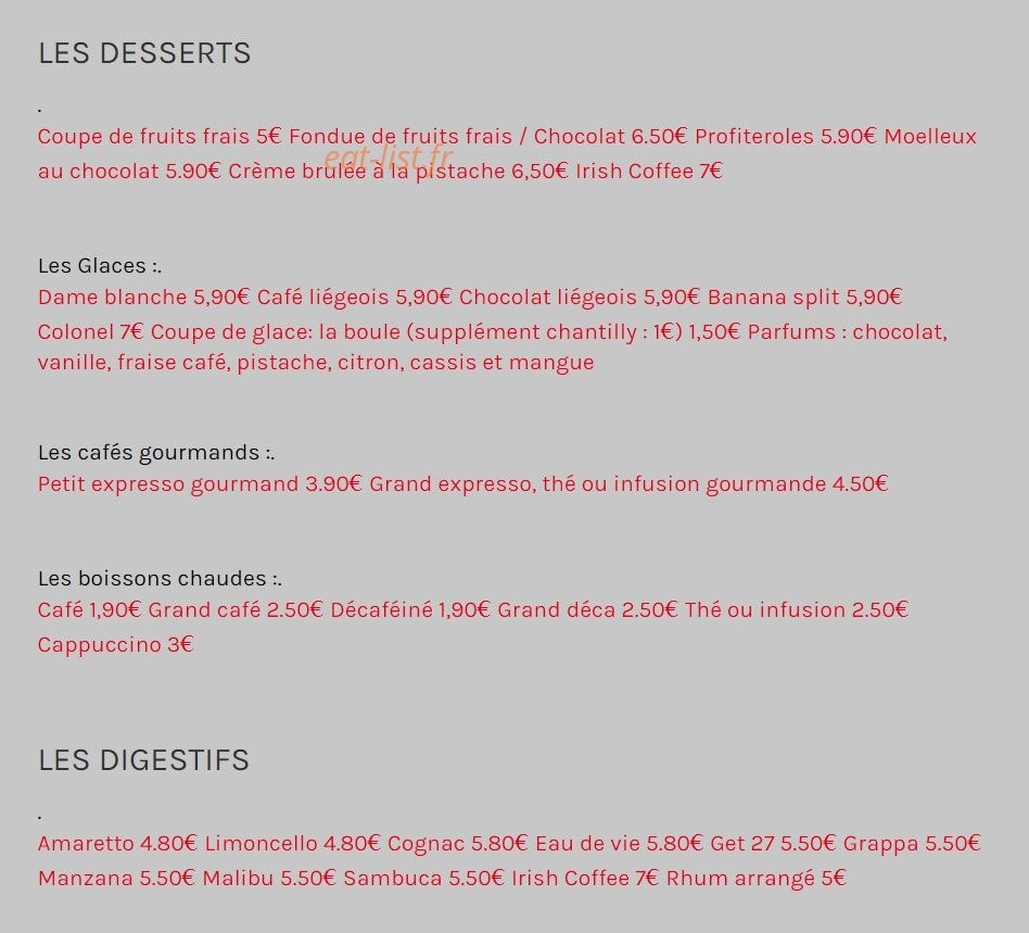 Deli'Meat — carte page 3
