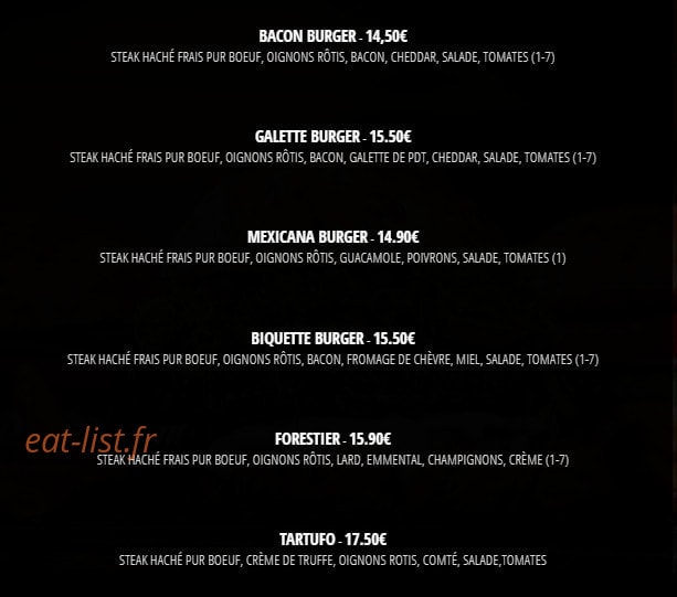 Eat Me — carte page 2