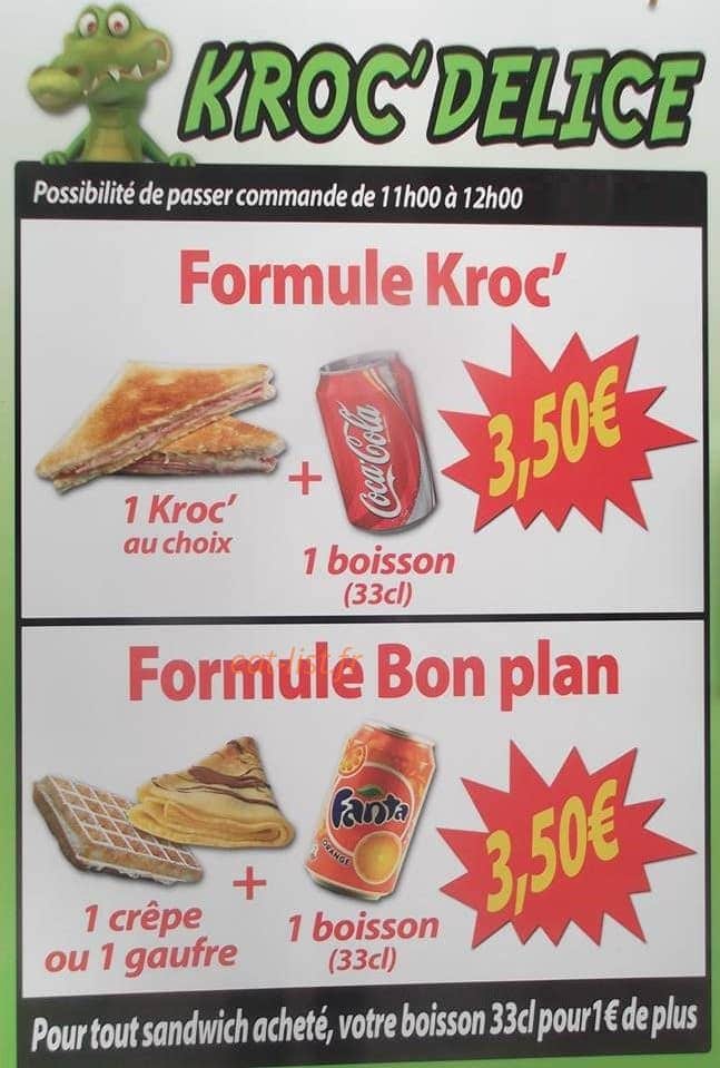 Kroc' Delice — carte page 1