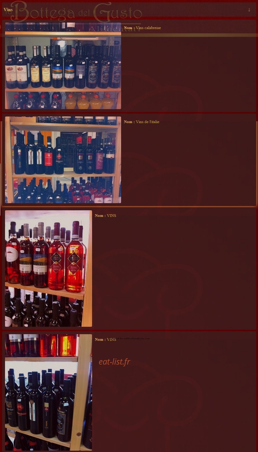 La Bottega Del Gusto — carte page 4