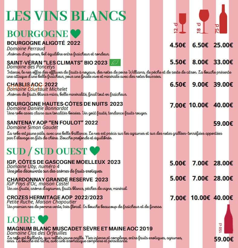 La Maison — carte page 6