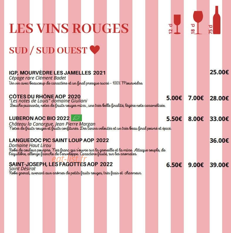 La Maison — carte page 7