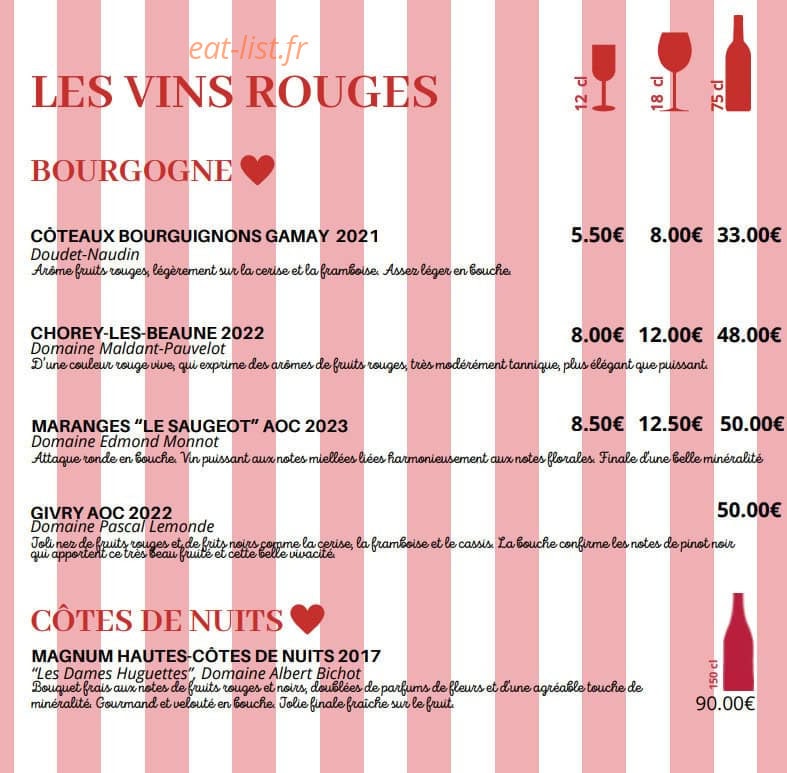 La Maison — carte page 8