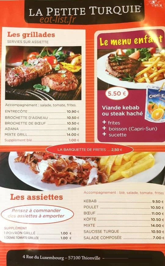 La Petite Turquie — carte page 1