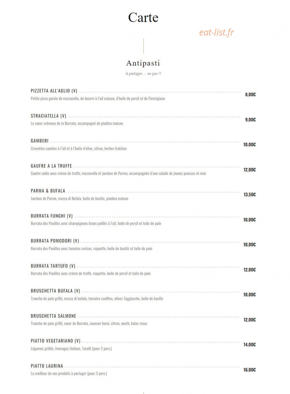 Laurina — carte page 2