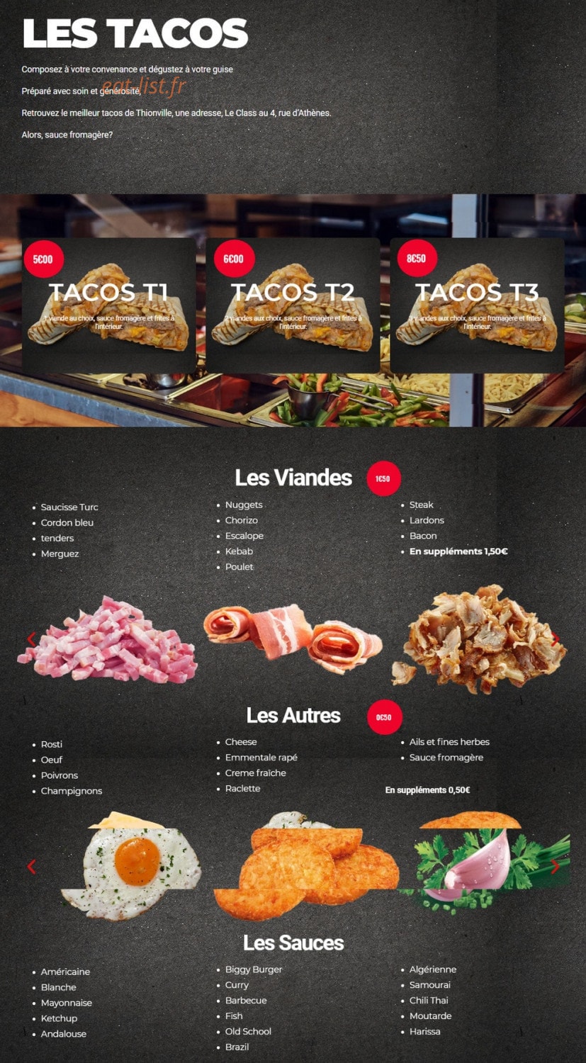 Le Class — carte page 4