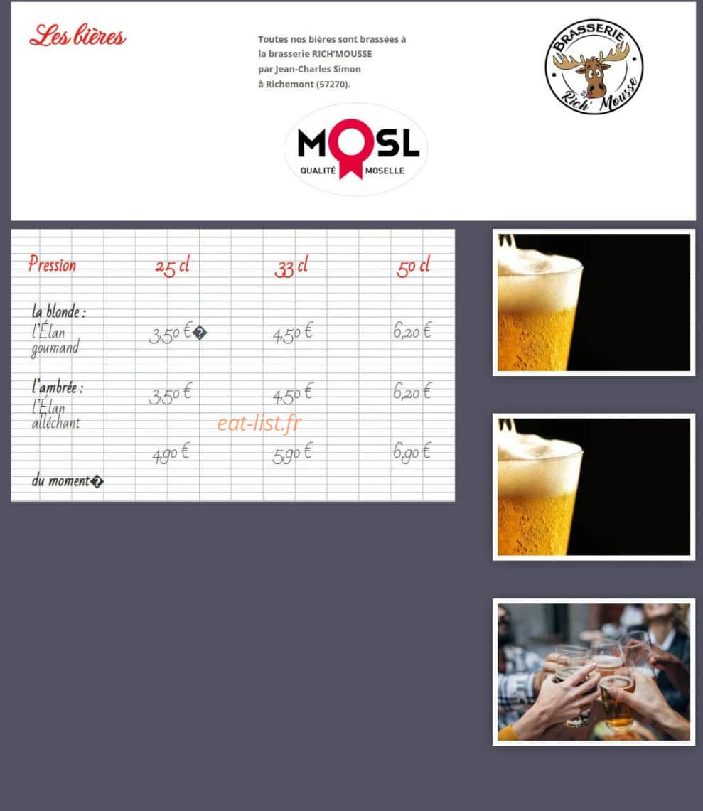 Le Petit Bouillon — carte page 5