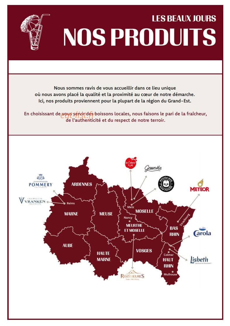 Les Beaux Jours — carte page 7