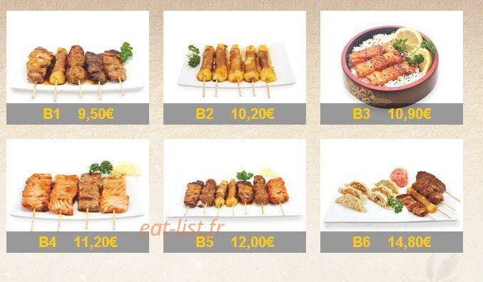 M sushi — carte page 6