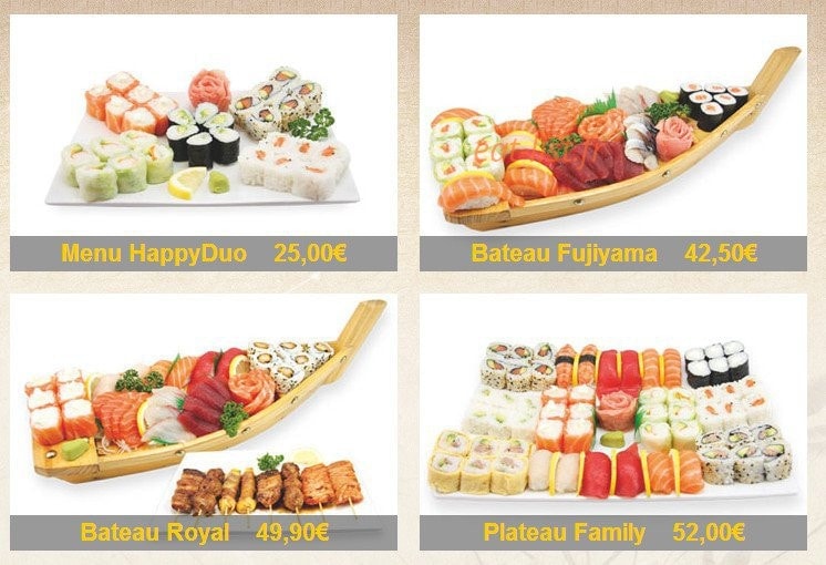 M sushi — carte page 10