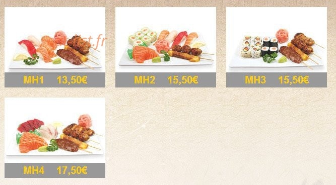 M sushi — carte page 9