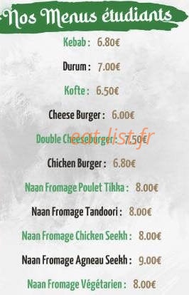 Naan kebab — carte page 2