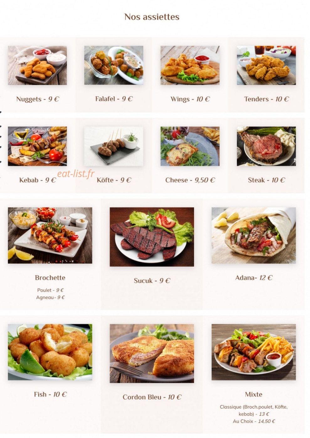 O'Kebab Time — carte page 2