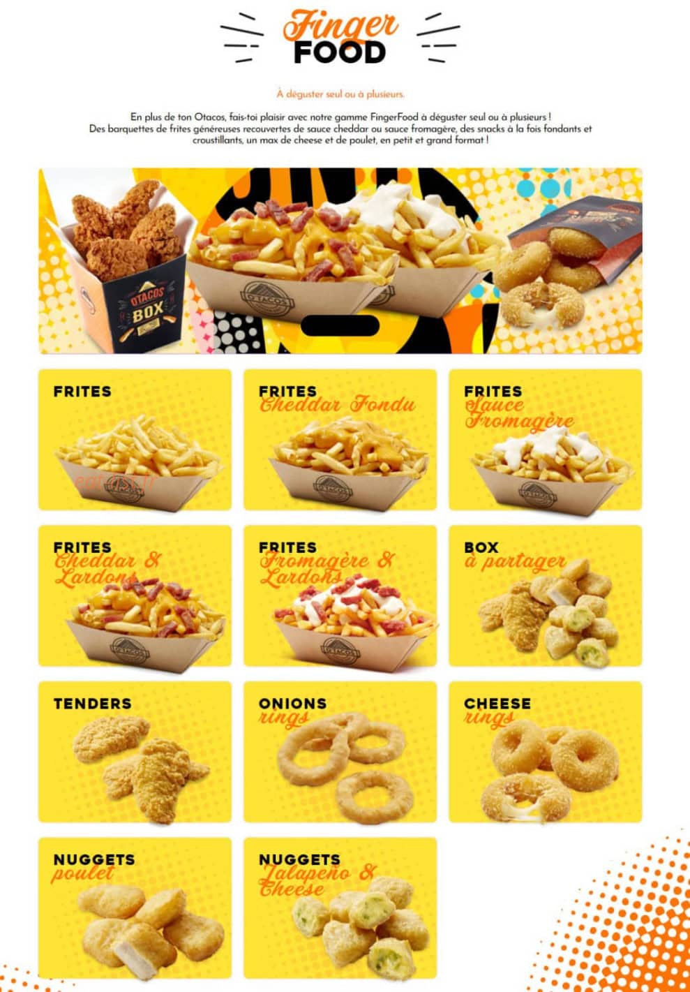 O'Tacos — carte page 4