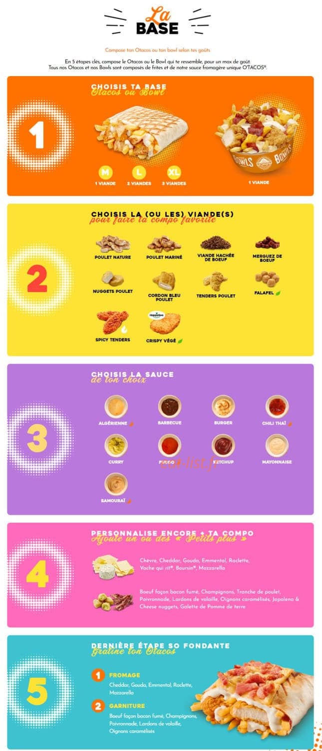 O'Tacos — carte page 1