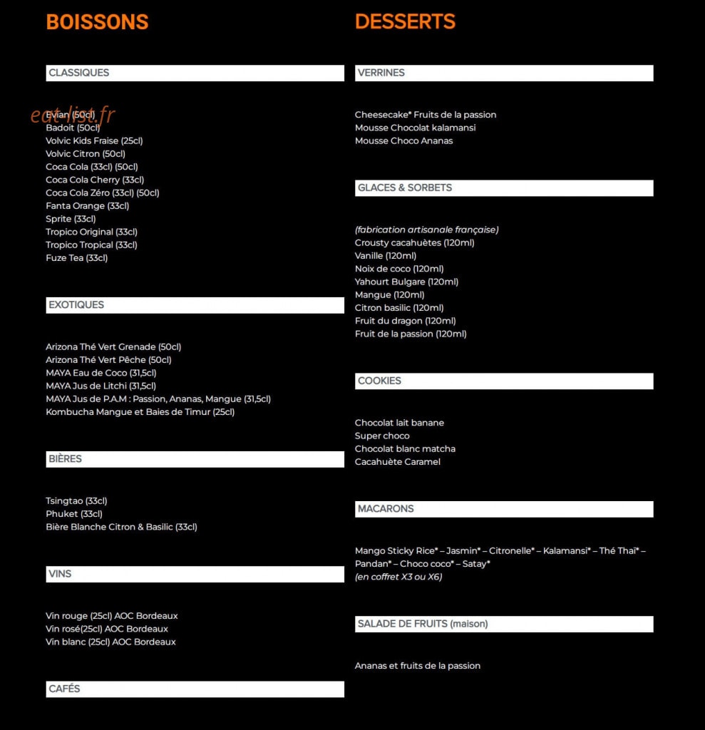 Pitaya — carte page 6