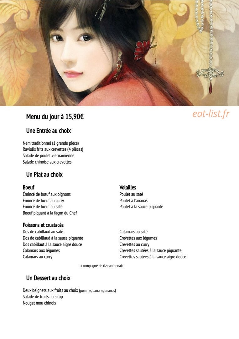 Restaurant Saïgon — carte page 7