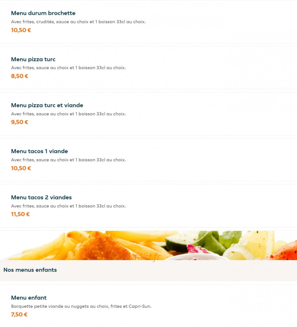 Royal grill — carte page 3