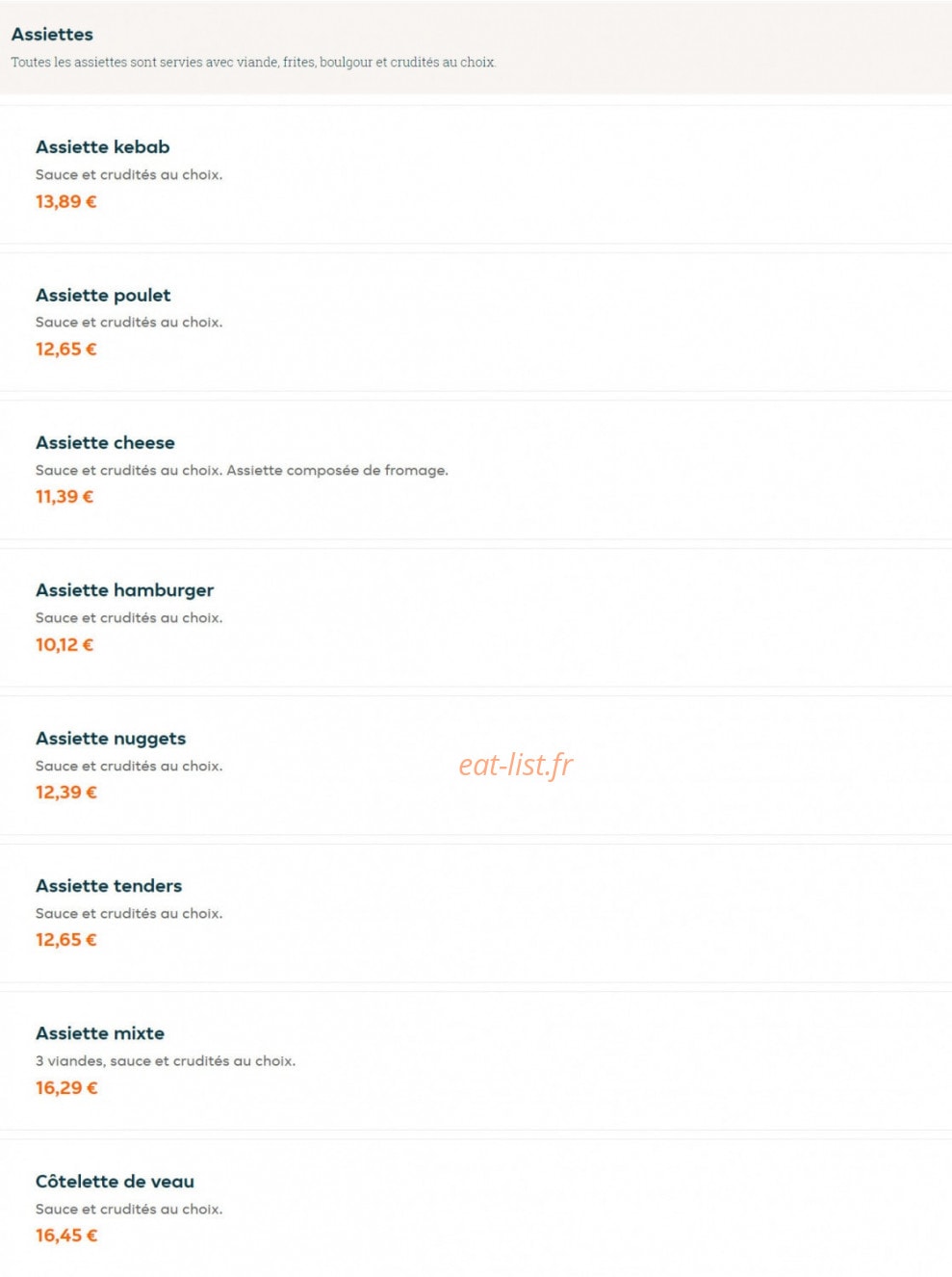 Shamiana Grill — carte page 7