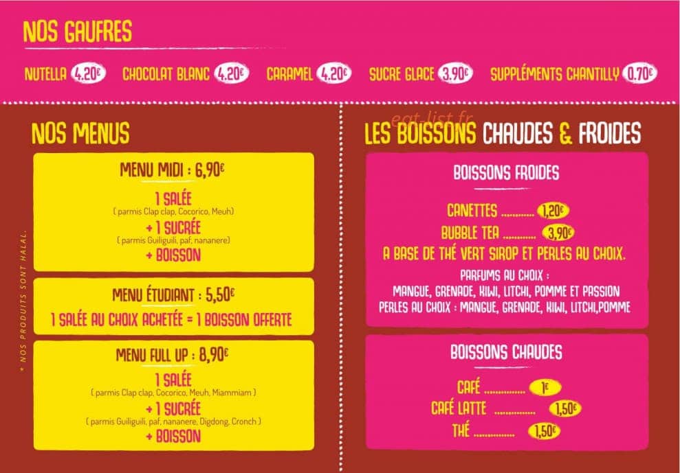 Sucre & salé — carte page 3