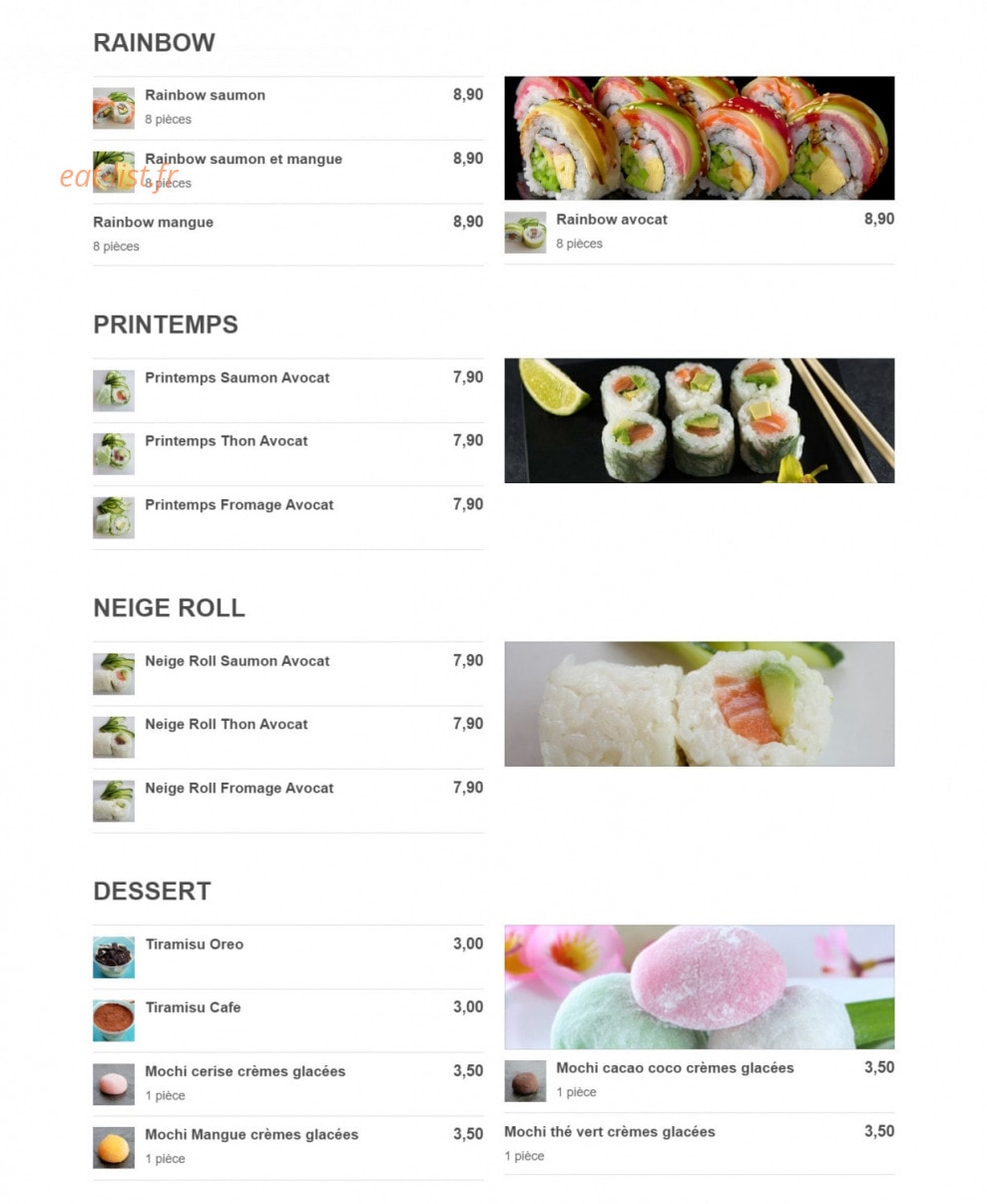 Sushi Gold — carte page 5