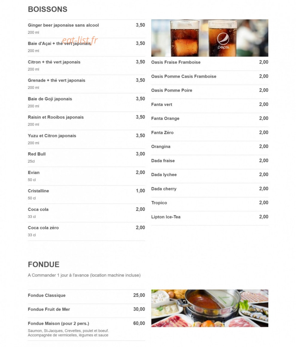 Sushi Gold — carte page 6