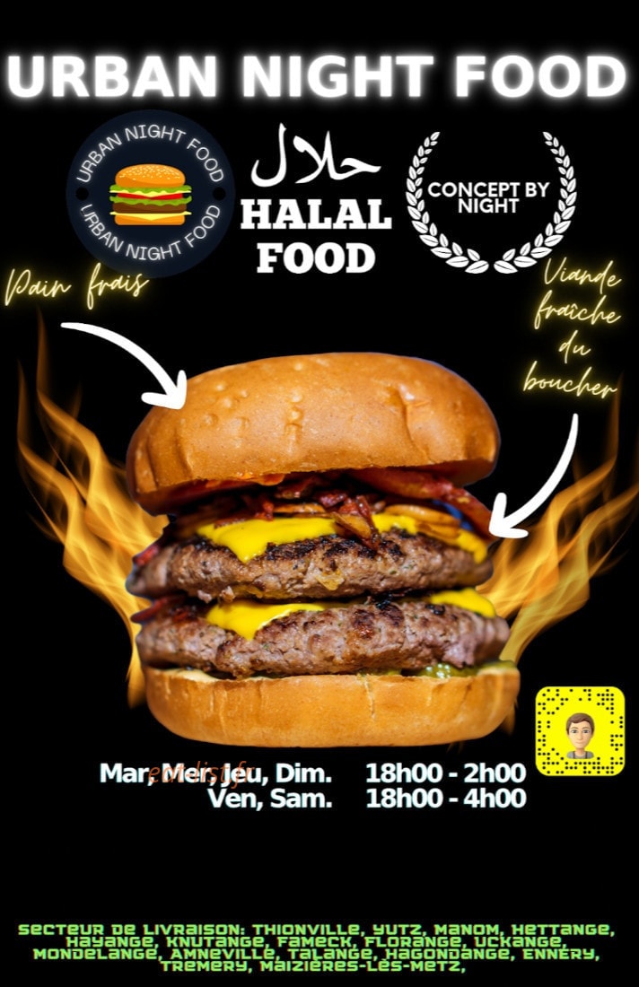 Urban night  Food — carte page 1