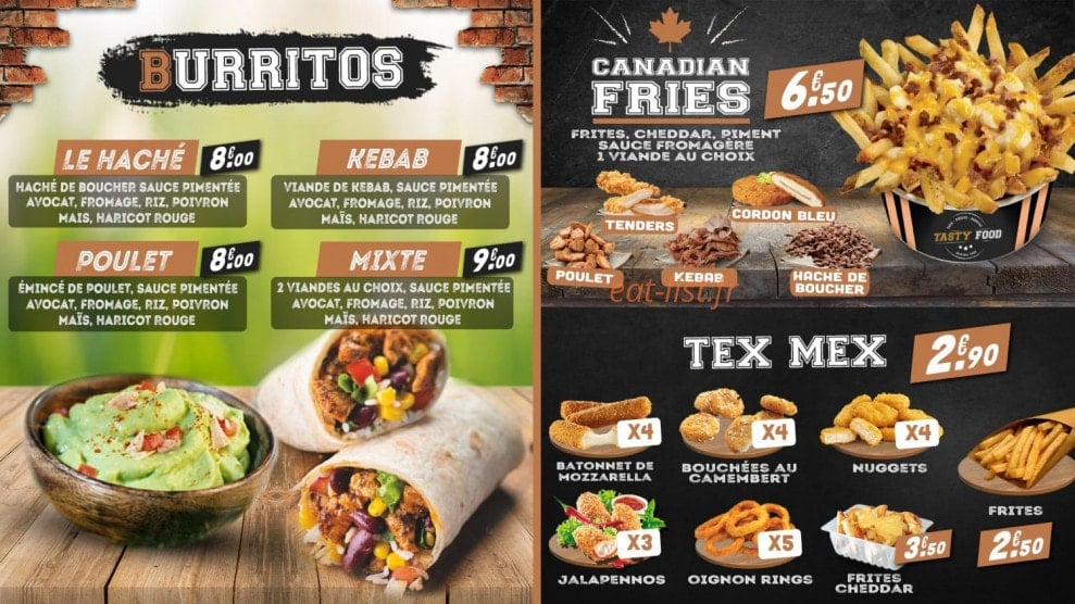 Tasty food — carte page 4