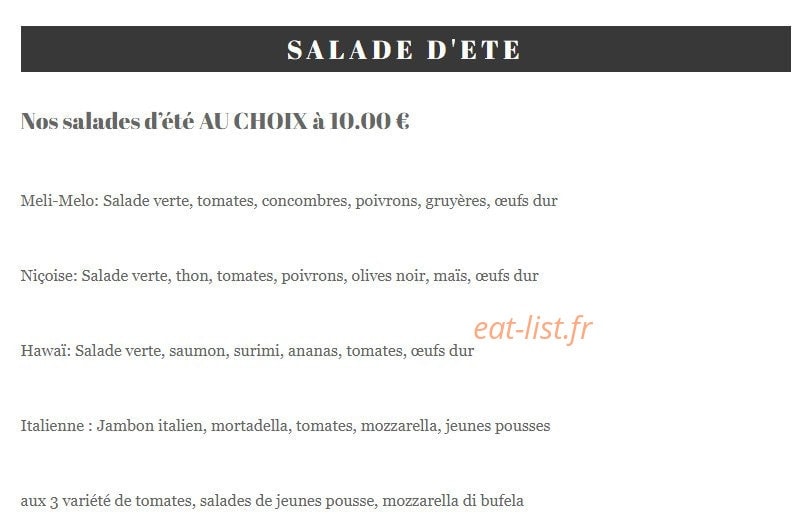 Café Resto Lorrain — carte page 6
