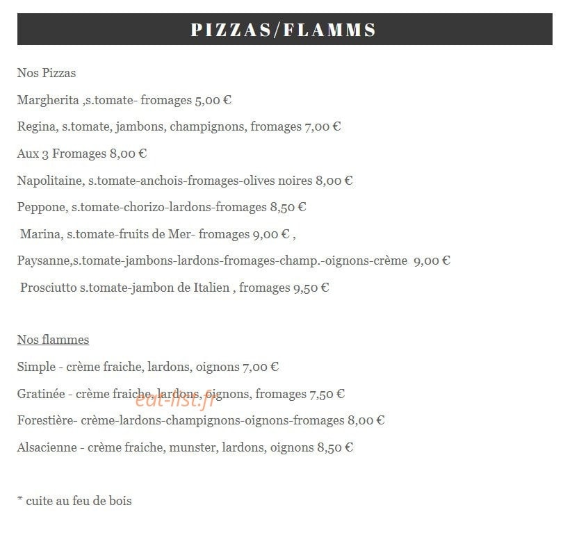 Café Resto Lorrain — carte page 4