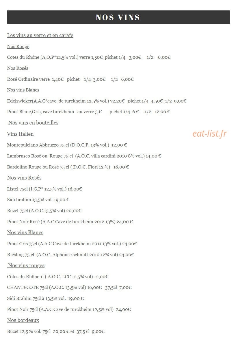Café Resto Lorrain — carte page 7