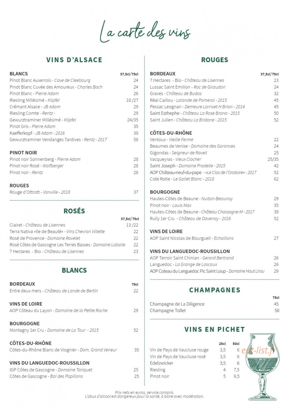 La Diligence — carte page 13